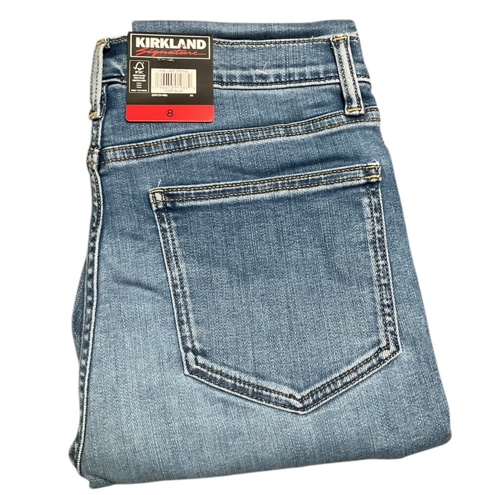 Kirkland Signature Women's Jeans Light Blue High Rise Stretch Size 8 NWT - Picture 5 of 9